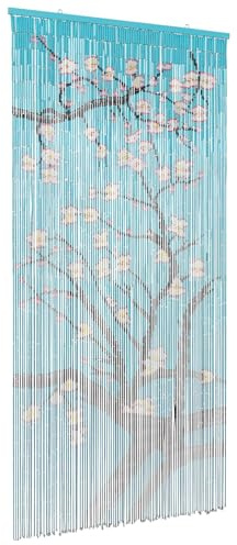 vidaXL Rideau de Porte Anti-Insectes Multicolore 200 x 100 cm Bambou
