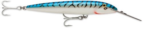 Rapala - Countdown Magnum Angelköder - Angelzubehör mit Abachiholz-Konstruktion - Salzwasser Spinnköder - Lauftiefe 5.4-7.5m - Fischköder 22cm, 100g - Hergestellt in Estland - Silver Mackerel