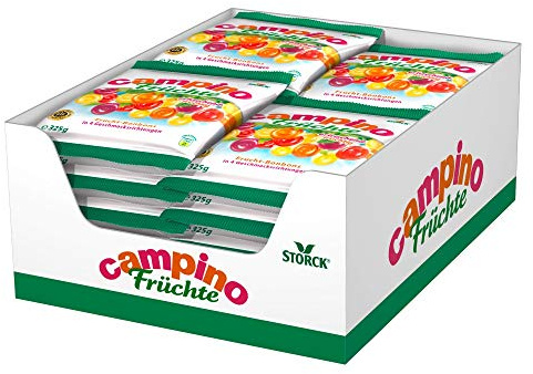 Campino Früchte (15 x 325g) / Lutschbonbons in verschiedenen Geschmacksrichtungen