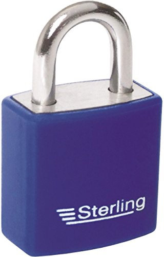 Sterling APL022P APL Vorhängeschloss, rot/blau, 20 mm