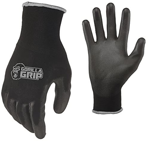 Grease Monkey 25054-26 X-Large Gorilla Grip Gloves, Black