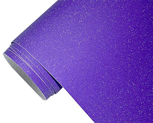 Neoxxim 8,5€/m2 Premium - Auto Folie - Glitzer LILA RAU MATT 50 x 150 cm - Lackfolie Möbelfolie