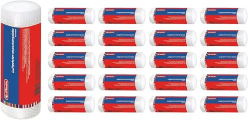 Herlitz Luftpolsterfolie, gerollt, im Polybeutel, 5 m x 40 cm (Luftpolsterfolie, 20 Rollen)