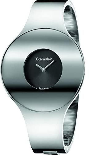 Calvin Klein Damen Analog Quarz Uhr mit Edelstahl Armband K8C2S111