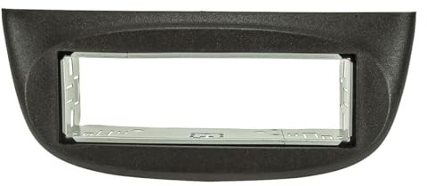 tomzz Audio 2445-048 Radioblende Metallschacht kompatibel mit Renault Twingo II ab 2007 Renault Wind ab 2010 schwarz
