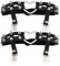 YSYANG Gothic Beinring Nieten Oberschenkelgeschirr PU Leder Herz Sexy Punk Strumpfband Strapse Beingeschirr