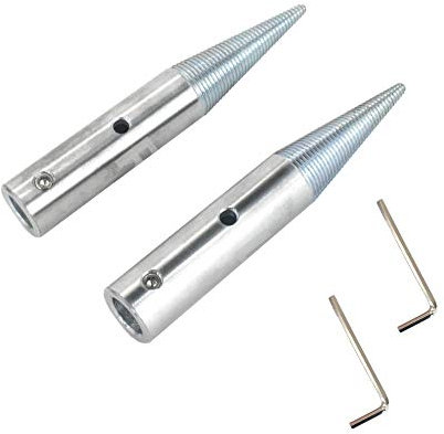 1/2 (12.7mm) Tapered Spindle Adapter Pair for 3/16-3/4 Arbor Hole Cotton Buffing Polishing Wheels Left & Right - 1Pair
