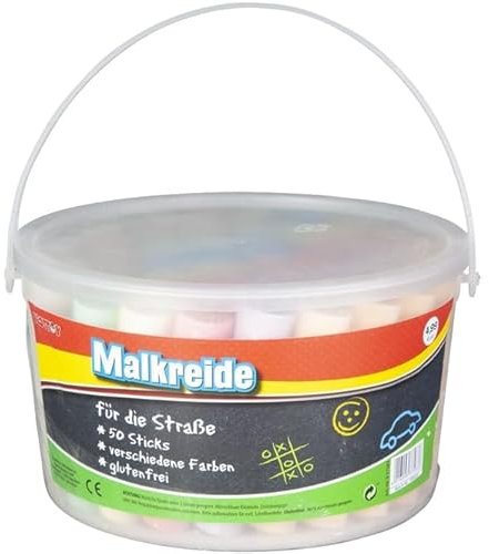 Besttoy Straßenmalkreide - 50 Sticks - bunt