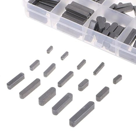 150 Stück Federschlüssel Set rund 18mm 20mm 30mm 40mm 50mm 60mm Passfedern Sortiment Edelstahl