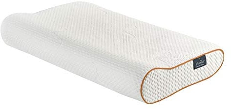 Pillowise Nackenstützkissen, Füllung mit 100% Memory Schaum, Tencel Bezug, waschbar Farbe Orange