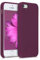 kwmobile Hülle kompatibel mit Apple iPhone SE (1.Gen 2016) / iPhone 5 / iPhone 5S Hülle - Silikon Handy Case - Handyhülle weiche Oberfläche - kabelloses Laden - Bordeaux Violett