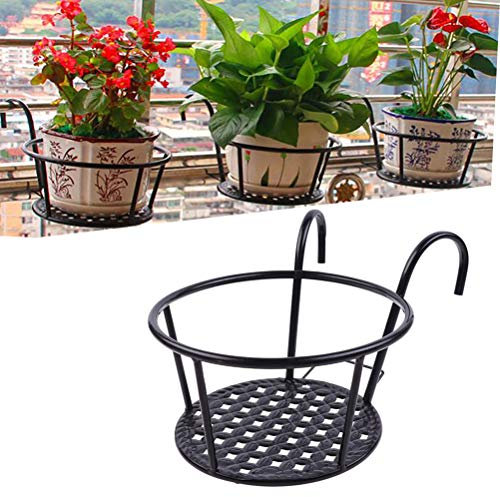 Venhoy portavaso portavaso portavaso Balcone Vaso di Fiori Balcone ringhiera vasi di Fiori da Appendere al Supporto del Balcone