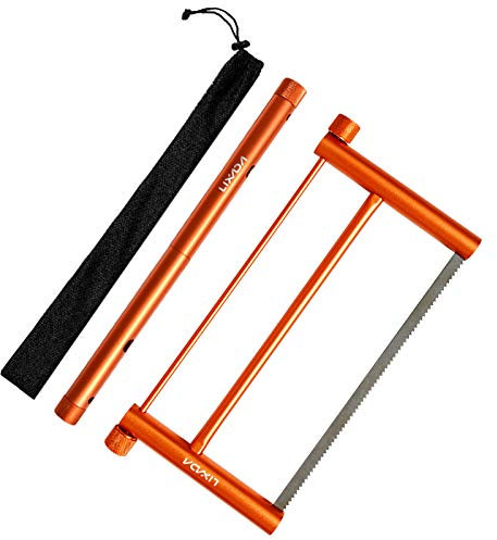Flytise scie à Bois Pliante multifonctionnelle en Alliage d'aluminium scie à Main Mini scie à Main portative de Jardin pour Le Travail du Bois Jardinage Outils à Main de Survie en Plein air avec