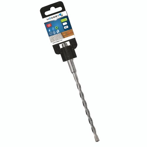 Högert Technik - Professionelle SDS+ Beton BX2 Bohrer 16x600 mm | 2-schneidig, zum Bohren in Ziegel, Stein, Keramik, Beton und Stahlbeton