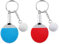 F Fityle 2Pc Couples Porte-clés Tennis De Table Raquette & Ball Forme Rouge & Bleu