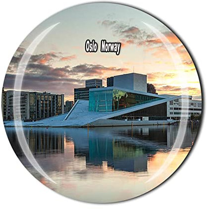 Oslo Norwegen Kühlschrankmagnet Kristall Touristen Souvenir Geschenkkollektion Kühlschrank Magnet Aufkleber