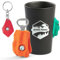 Tasse aus Keramik mit professionellem Kletterpresse | Schlüsselanhänger mit Klimber und manueller Bieröffner - Set für Klettern und Abenteuer