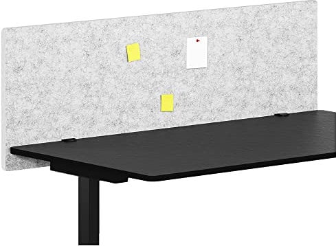 vilz Schallabsorber Akustik Panel für Schreibtisch 110x55x1.8 cm inkl. Befestigung - schallabsorbierendes Filz Schreibtisch Panel