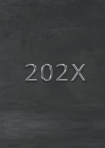202X: Planer Undatiert 1 Tag 1 Seite 12 Monate | A4 | Minimalistischer Kalender ohne Datum 2022 2023 2024 | Terminplaner | Terminkalender | Organizer | 366 Tage
