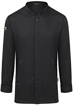Karlowsky Herren Kochjacke Green-Generation, aus nachhaltigem Material, 72% GRS Certified Recycled Polyester/28% Conventional Cotton