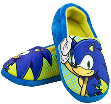 Sonic The Hedgehog Zapatillas Casa para Niños Azul 30