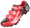 Fahrradschuhe MTB Radsportschuhe Herren/Damen Professionelle Mountainbike-Schuhe Kompatible SPD-Pedale - Rot 40 EU