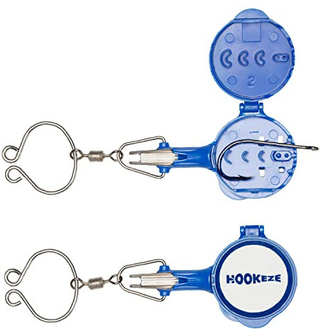 HOOK-EZE Upgraded Fishing Hook Tying Tool, Nail Knot Tool for Tying Line to Hooks, Rod Cover, Fishing Gifts