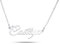 ZNA Jewels Personalised Name Necklace for Women - Customised Sterling Silver Dainty Heart Pendant, Elegant Jewellery Ideal for Birthday, Gifts for Women, Girls & Teens (925 Sterling Silver)