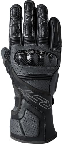 RST Fulcrum CE Perforated Leather Sports Motorcycle Gloves (Grey