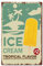 CREATCABIN Ice Cream Metallblechschild Tropical Flavour Summer Fun Food Lustige Wandschilder Mit Zitaten Vintage-Dekoration Zum Aufhängen Für Schlafzimmer Zuhause Wohnzimmer Küche Café 20x30cm