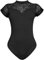 KorhLeoh Women Turtleneck Short Sleeve Dance Ballet Leotard With Durable Lace Adult Gymnastic Dancewear