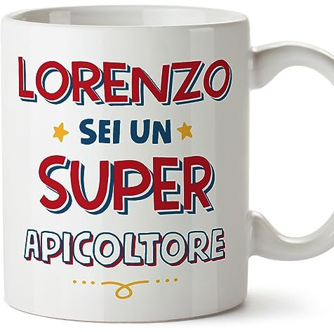 Mugffins Tassen Personalisierten für IMKER Mann - Auf Italienisch - Sei Super - 11 oz / 330 ml - Individuell Anpassbar Geschenk Mitarbeiter