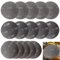 Schleifgitter ø 125mm Klett, 15 Stück Körnungen 80/100/120 Schleifscheiben, Gitternetz Schleifpapier für Trockenbauschleifer/Deckenschleifer - Staubfreies & Effizientes Schleifen(Schwarz)