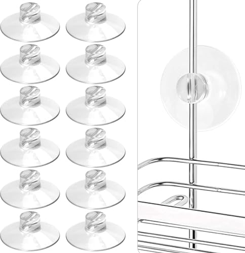 YeeBeny 10Pcs Shower Caddy Connectors to Smooth Surface Use | Heavy Strength Large Suction Cups Without Hooks Compatible with Zenna Home, Simple Houseware, GeekDigg