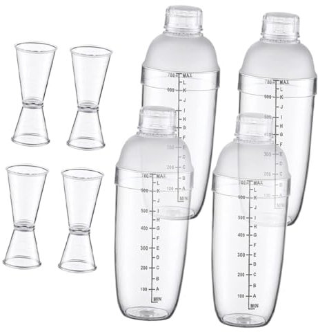 1 set di shaker da cocktail multifunzione shaker trasparente shaker per cocktail shaker portatile tè al latte bevanda fredda shaker set tazza shaker in