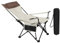 WOLTU Chaise de Camping Fauteuil de Pêche Pliable avec Appui-tête, Porte-gobelet, Poche de Rangement, Sac de Transport pour Randonnée, Pique-Nique, Charge 150 kg, Beige