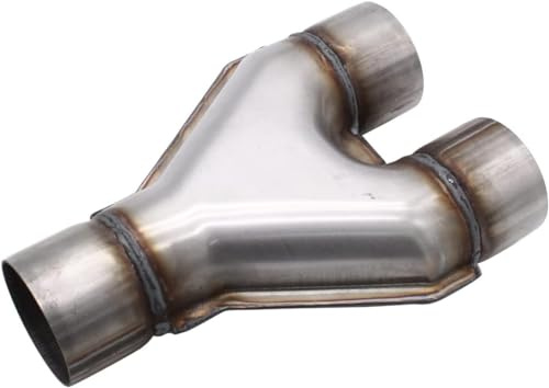 SHLPDFM Universal Auspuffrohr Auspuff Y-Pipe 2,5 Zoll Edelstahl Flexrohr Hosenrohr