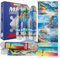 MISITU 4er-Pack Mini Puzzles mit 150 Teilen für Erwachsene – Romantisches Meer – Reisepuzzle als Heimdekoration