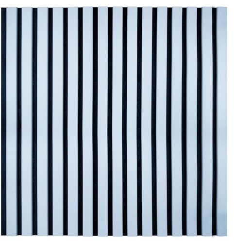 KAISER plastic® Akustikpaneele | Farbe: Pastellblau | Wandpaneele in verschiedenen Formaten | Deko Wohnzimmer | Wanddeko in Pastellfarbe | Akustik Paneele Wand | Lamellenwand (60 x 60 cm - 1STK.)