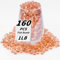 1 LB Pink Flat Glass Beads, 160-180PCS Small Glass Marbles, Mini Flat Round Pebbles for Vase Filler and Floral, Fish Tank Rocks Decorative Gemstones for Home and Aquarium Décor
