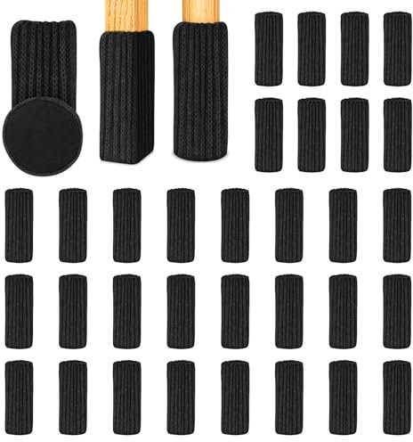 32pcs Chaussette Chaise pour Pieds de Chaise Chaussettes de Chaise Mobilier en Feutre Fond épais Patins antidérapants pour Meubles Évitez Les Rayures/Le Bruit pour Pieds de Chaise de 1 à 2 Pouces
