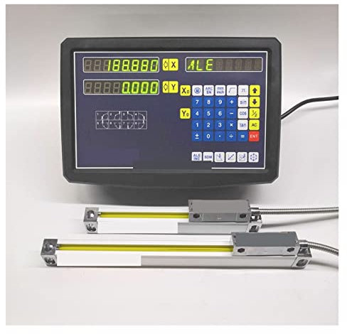 Digitalanzeige 2-Achsen-Digitalanzeige mit linearer Skala, linearem Encoder, linearem Lineal for Fräsen von Drehmaschinen Präzise Messung