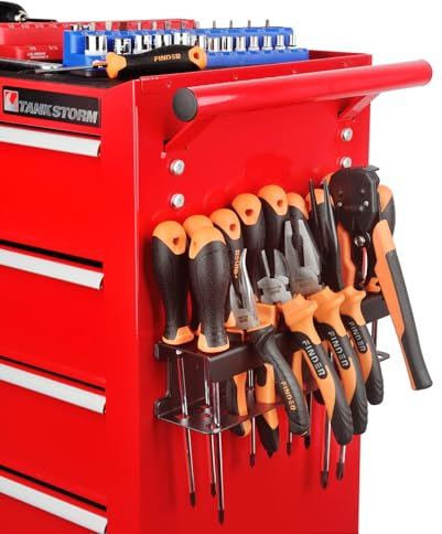 MUTUACTOR Schraubendreher-Organizer-Rack Heavy Duty,Magnetische Halterung Schraubendreherhalter Zangen-Organizer,Magnetische Werkzeughalter Aufbewahrungshalter für verschiedene Schraubendreher Zangen