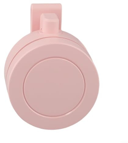 HOHOVYVY Portable Hanging Waist Neck Mini Clip Fan Electric Air Cooler USB Summer Outdoor Artifact Strong Wind 900 mAh 3 Gears Adjustable Leafless Clip Fan (Pink)