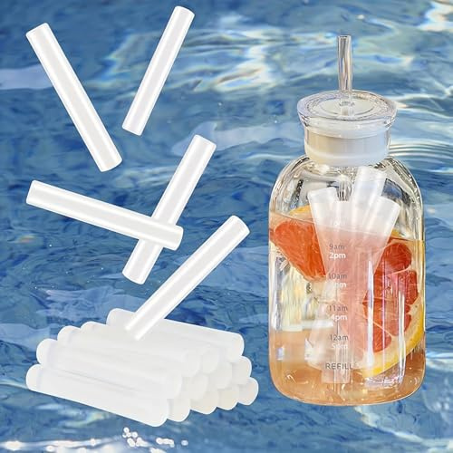8pcs Reusable Ice Cube Plastic Ice Cubes for Drinks Washable Freezable Ice Sticks for Water Bottles, Whiskey, Vodka, Coffee, Beer, Wine