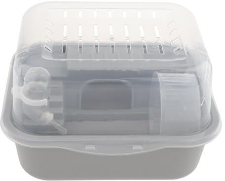 Sharplace Hamster Käfig Villa Meerschweinchen -Käfig, atmungsaktiv, Multifunktion, kreative kleine Haustierkäfig Hamster Lebensraum für Rennmäuse kleine Tiere, Grau