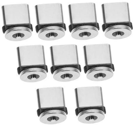 NUOBESTY 9Pcs USB C Magnetic Adapter for Fast Charging and Data Transfer Magnetic Phone Charger Connector Head Replacement for Devices with Type