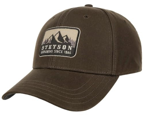 Stetson Exploring Since 1865 Baseball Cap 6 Panel Plain Strapback Unisex Spring Summer Autumn Winter