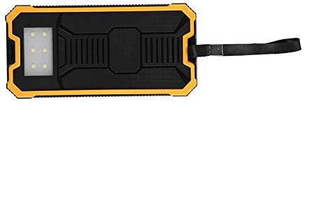 Yanmis 20000 MAh Solar-Schnelllade-Dual-USB-Mobile-Powerbank-Hülle für Telefon, Sport, Reisen (Yellow)