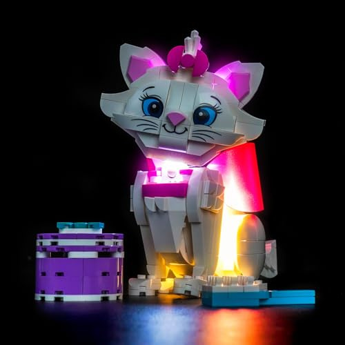 Led Licht Set Kompatibel mit Lego 43286 The Aristocats Adorable Marie (Kein Modell), Dekorationsbeleuchtungsset Compatible with Lego The Aristocats Adorable Marie Bausteinen Modell